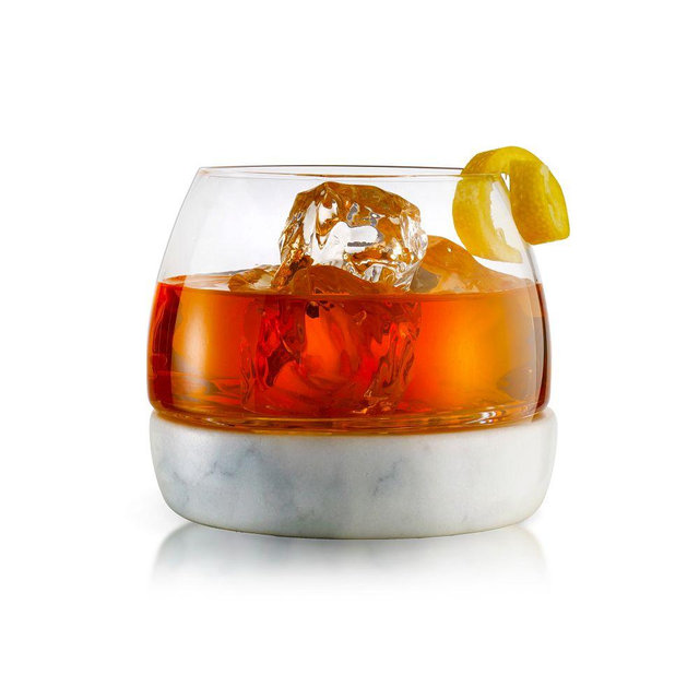 Marble Whiskey Glass, Set of 2