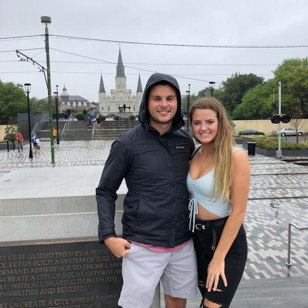 Our first ever photo together in April 2019!