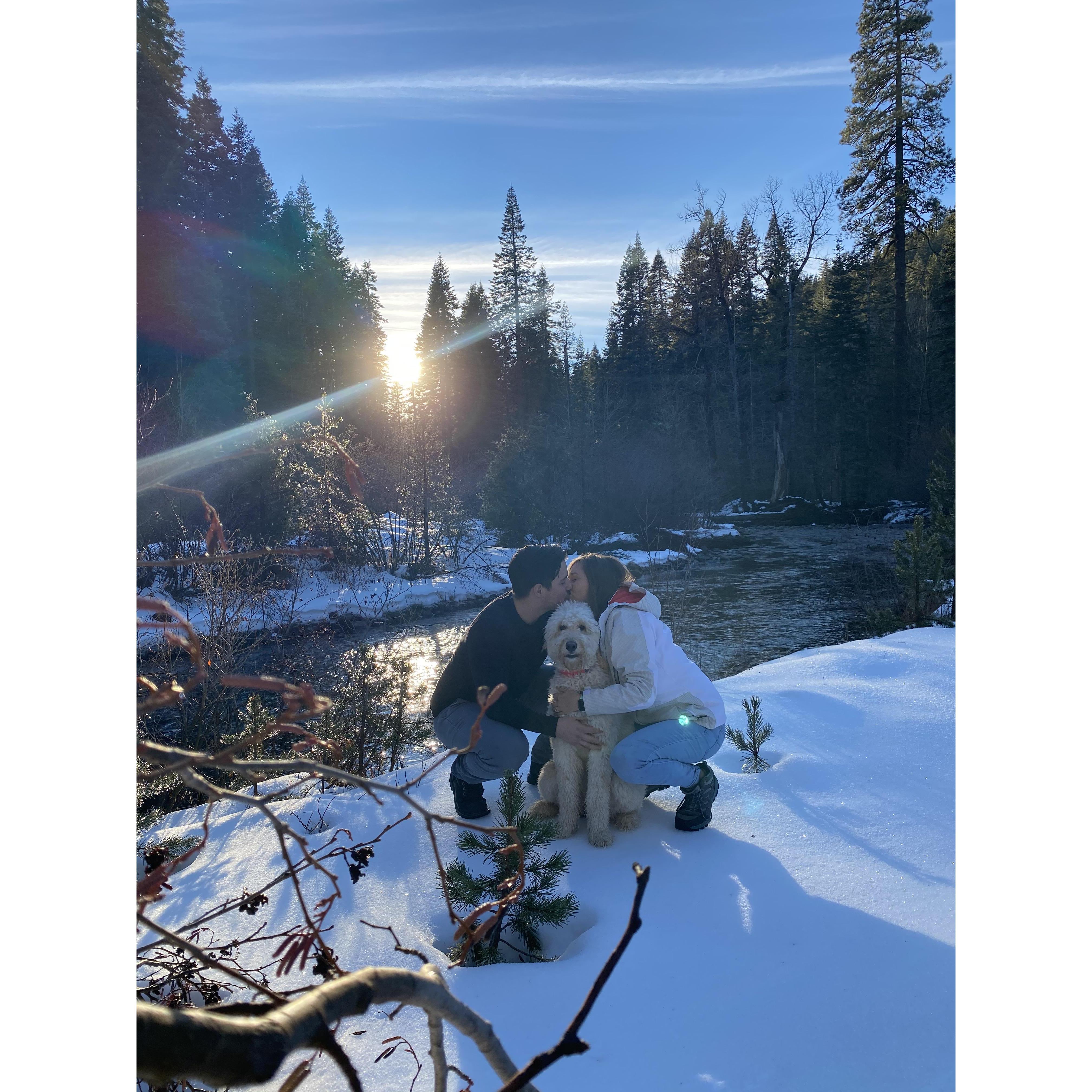 First time taking CC to the snow. That was pretty fun.