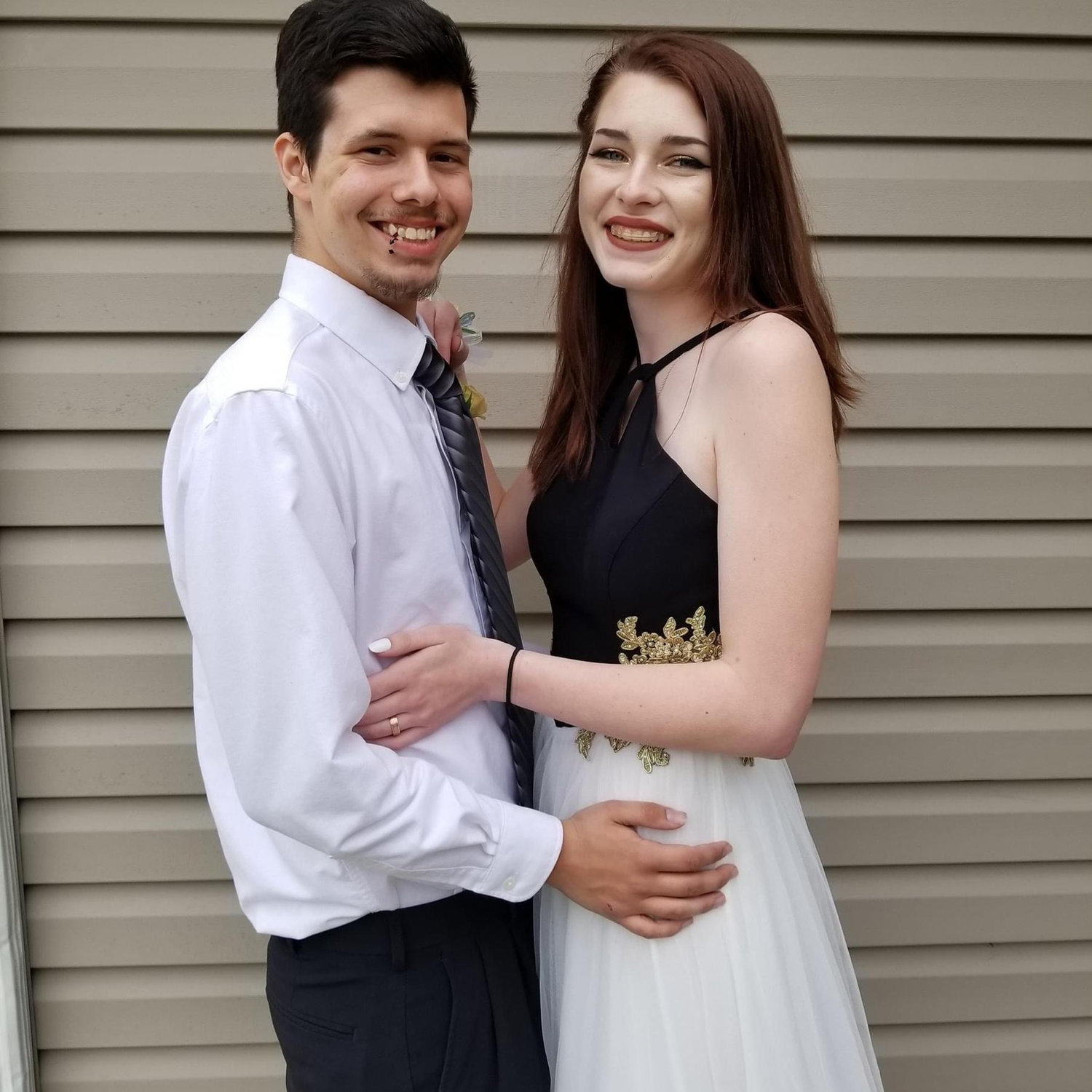(2/2) We got our first slow dance ever in and went back to his house with our buddies and had a bonfire prom. We had our own fun! ❤️