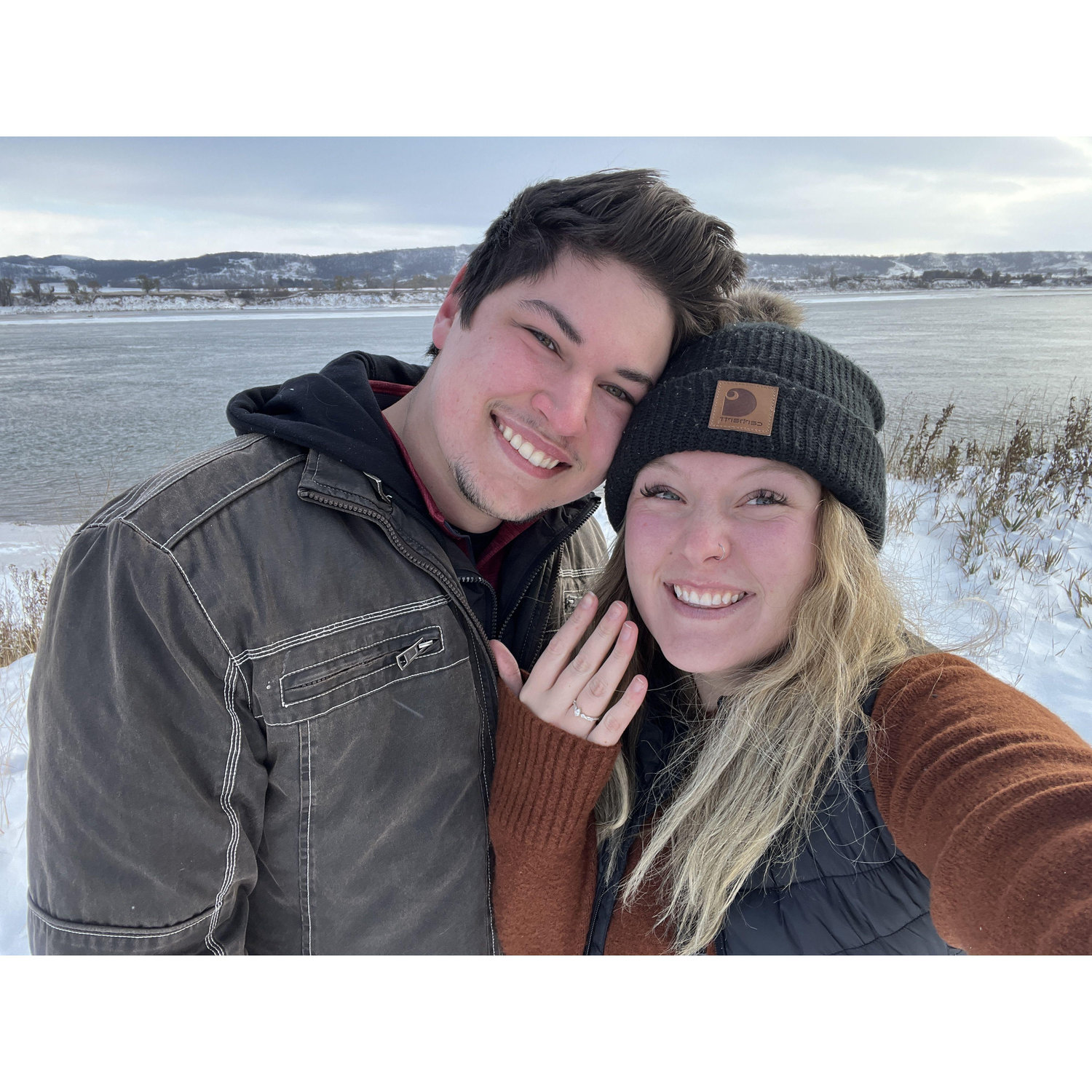 Then came the ring!! The beginning of forever. Taken in October of 2023 in Bismarck, ND. It was so beautiful.