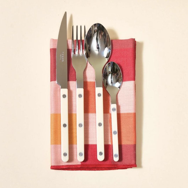 Bistrot Flatware Set (4 piece), Ivory