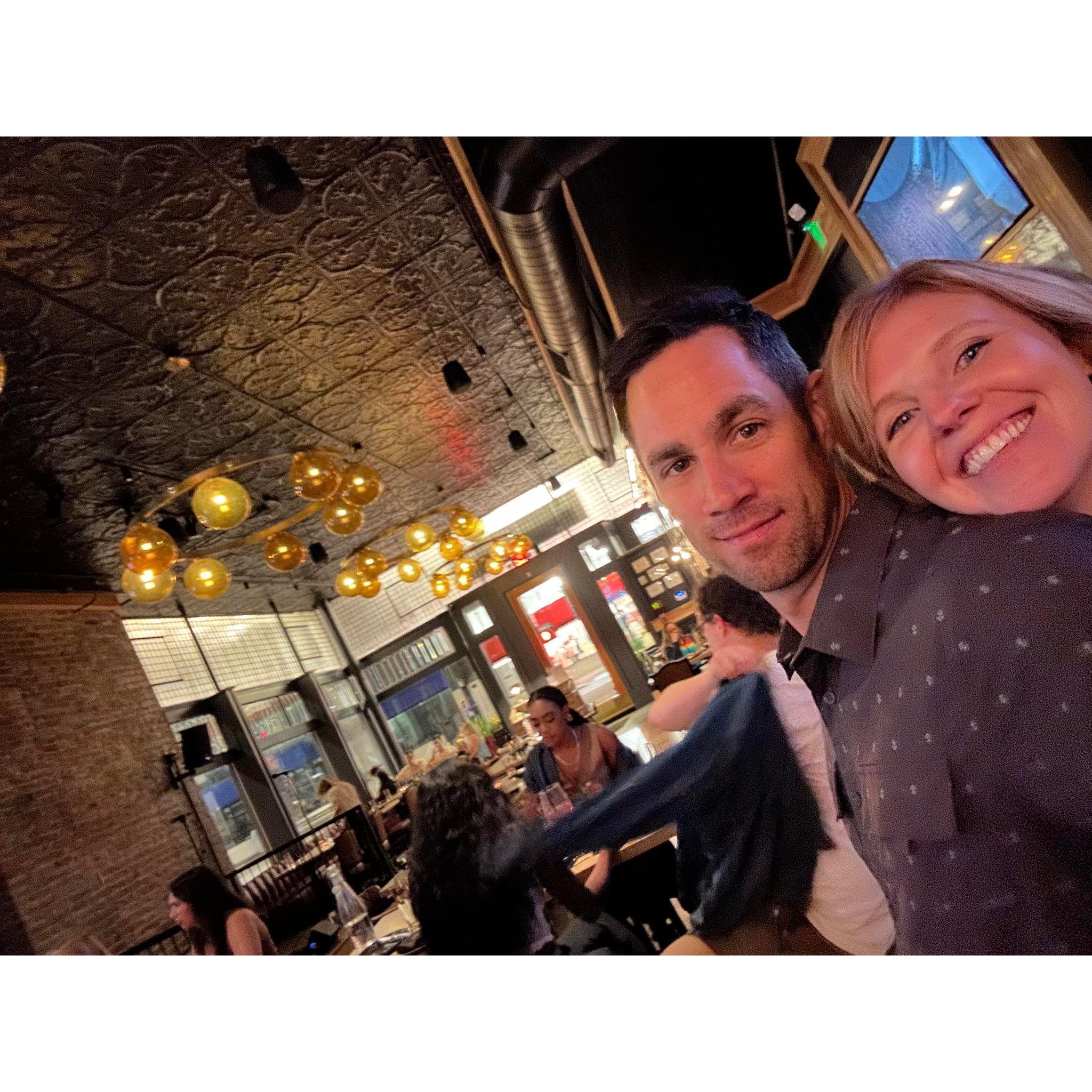 I came to visit Josh on my birthday weekend, and he wined and dined me. This was at The Kennedy in downtown Knoxville.