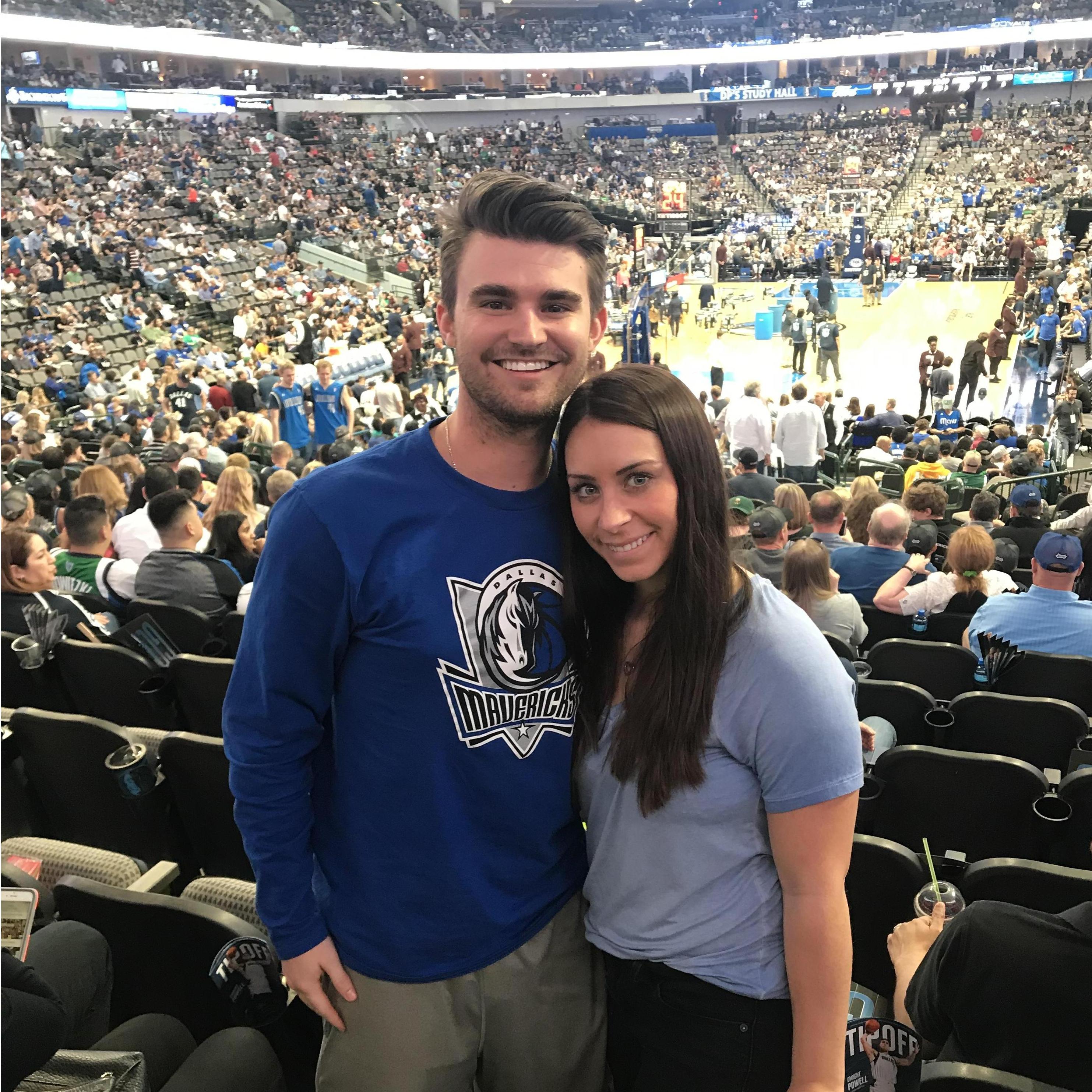 Our first mavericks game