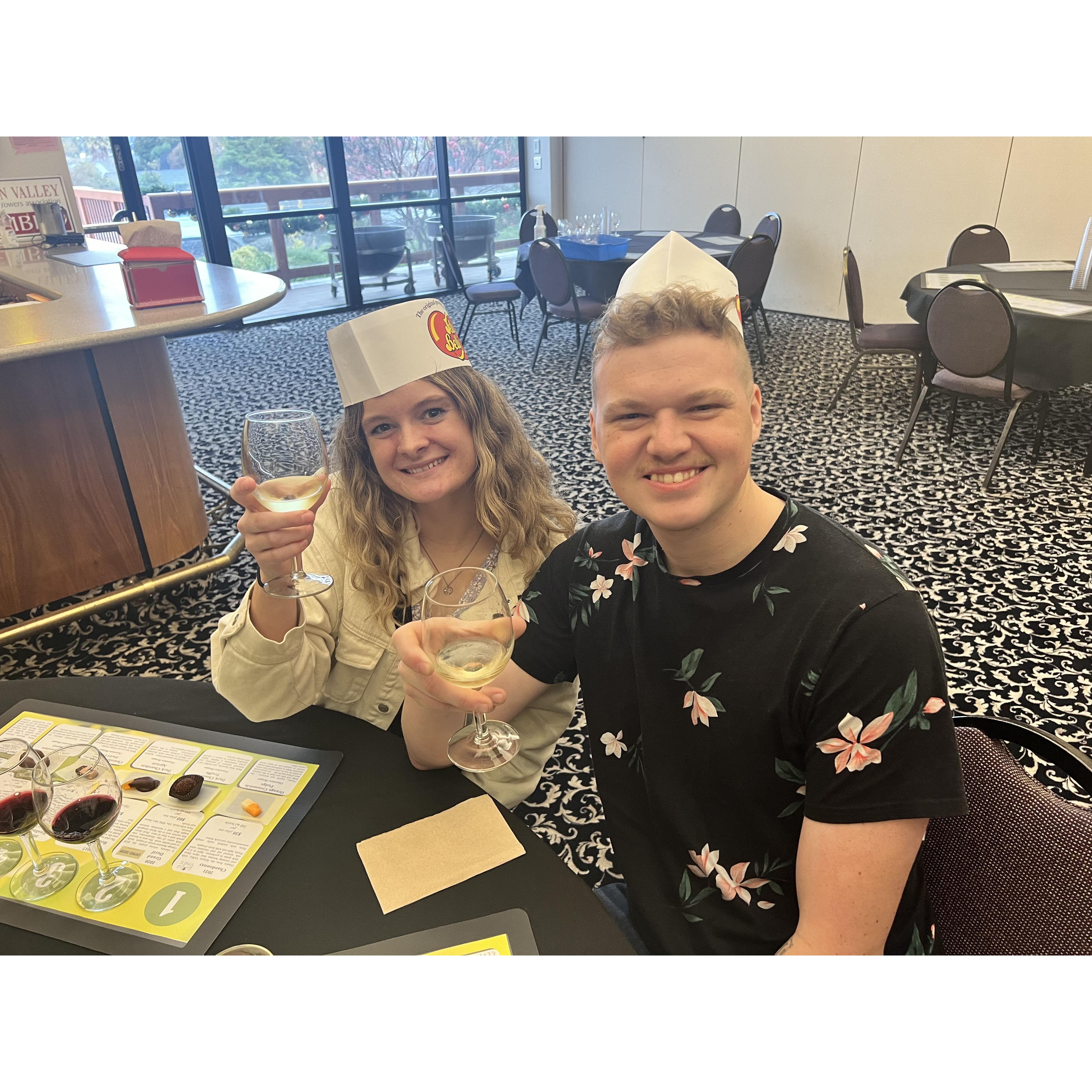 Wine tasting at Jelly Belly