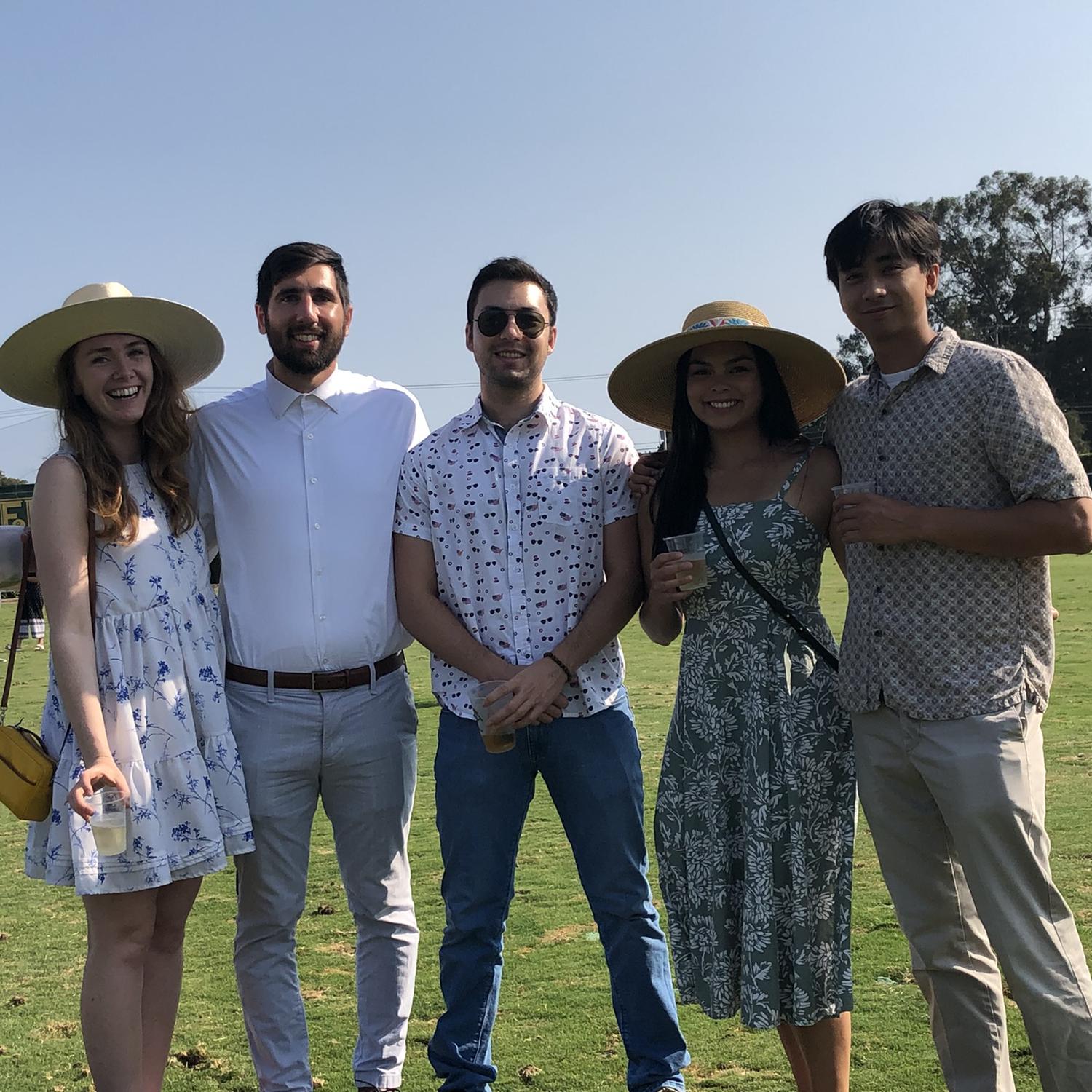 Polo fields with friends Kevin, Audrey & Alex