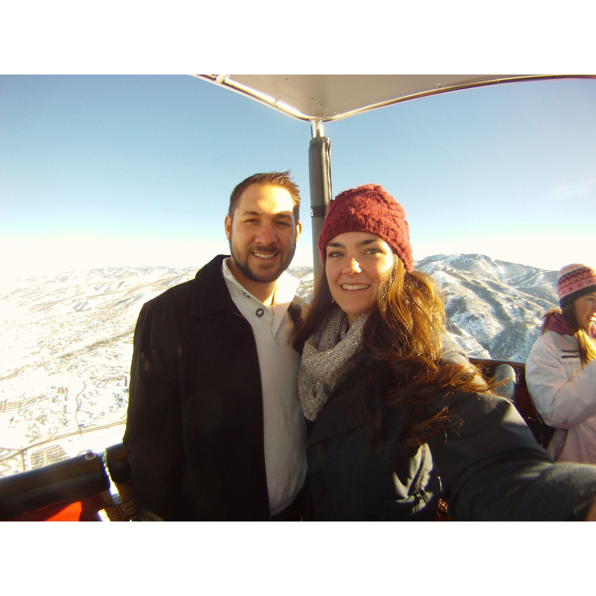 Hot air balloon ride in Steamboat Springs, CO for Adam's 30th birthday