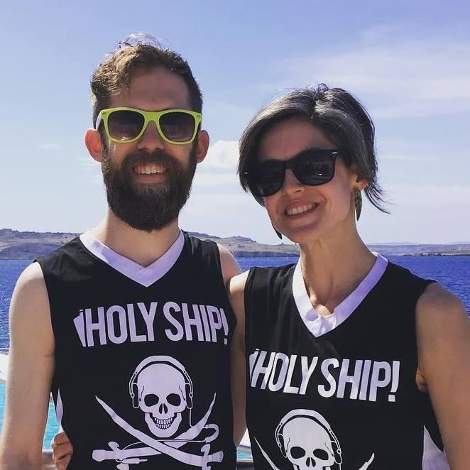 A deceptive picture as this was taken in Malta, and not on Holy Ship! (the festival at sea where we first met)