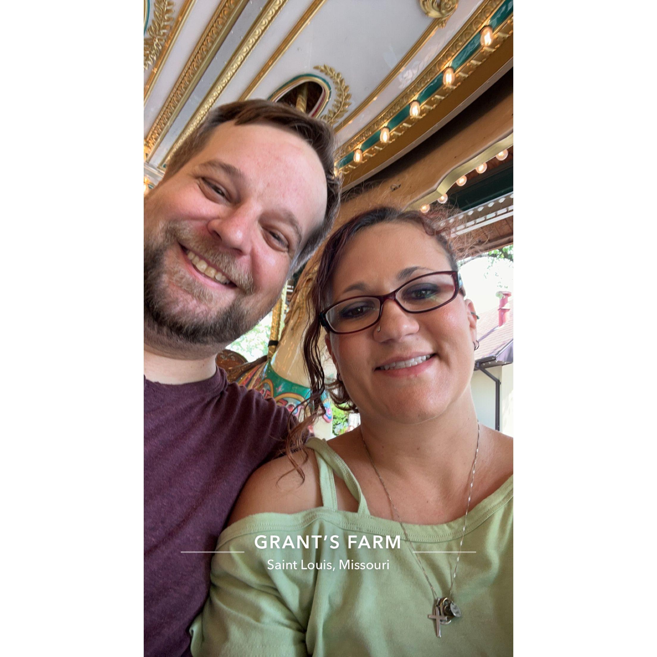 Grant's Farm on the carousel!