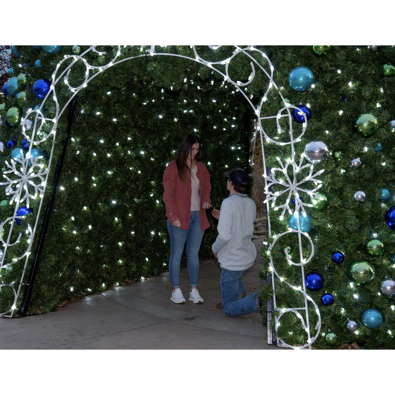 He popped the question!