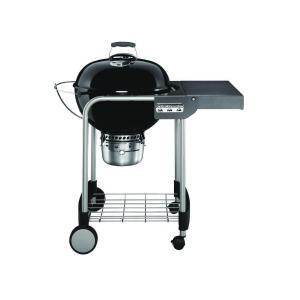 22 in. Performer Charcoal Grill in Black with Built-In Thermometer and Storage Rack