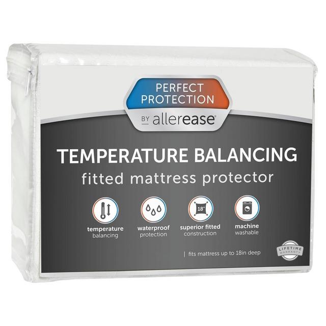 Full Perfect Protection Temperature Balancing Mattress Protector - Allerease