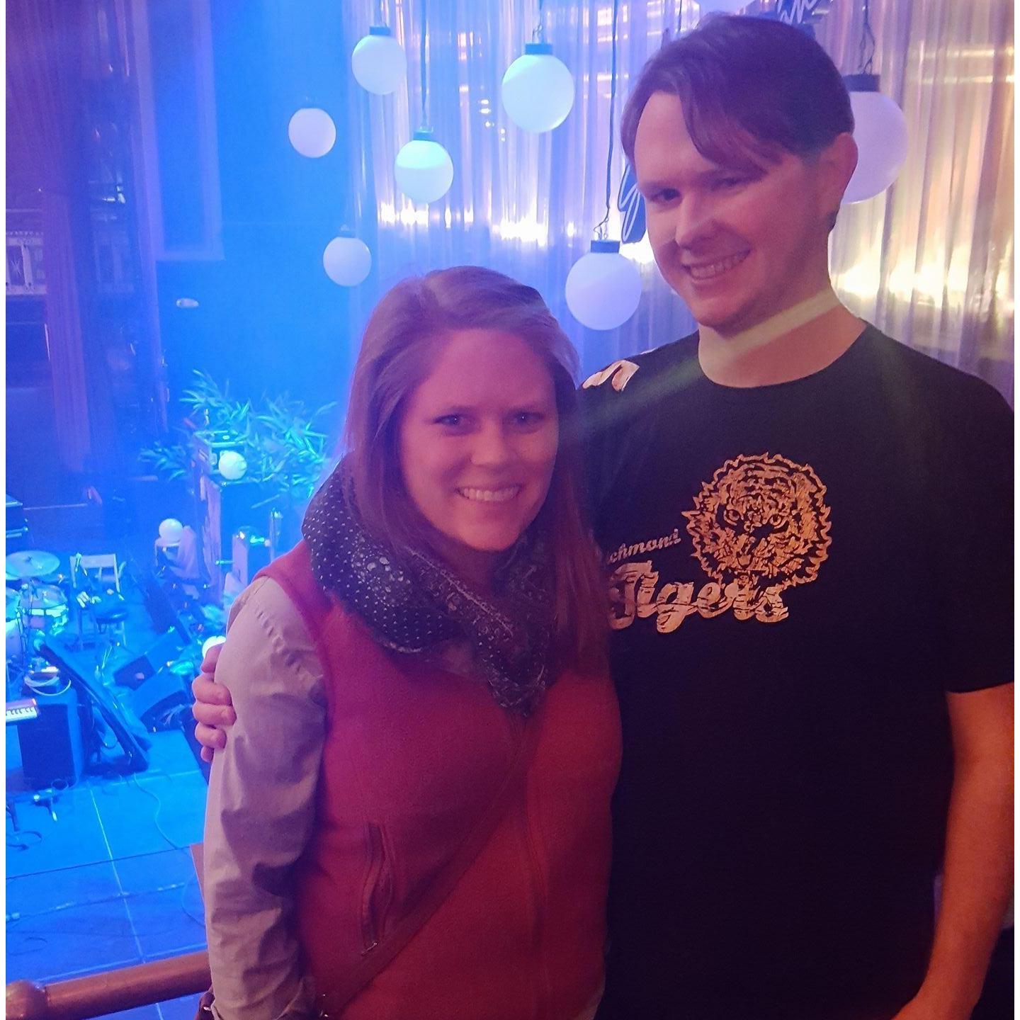 Our first concert together, The Head and the Heart at the Tabernacle on March 12, 2017. We might never have a better view.