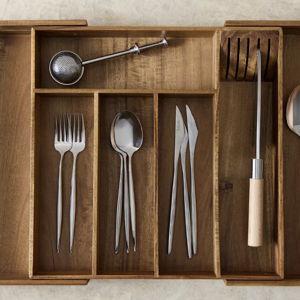 Zara Home | EXTENDABLE WOODEN FLATWARE TRAY