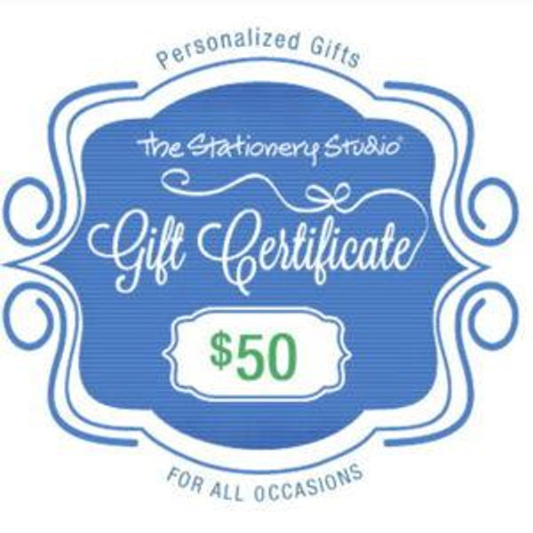 Custom Stationary - $50 Gift Certificate