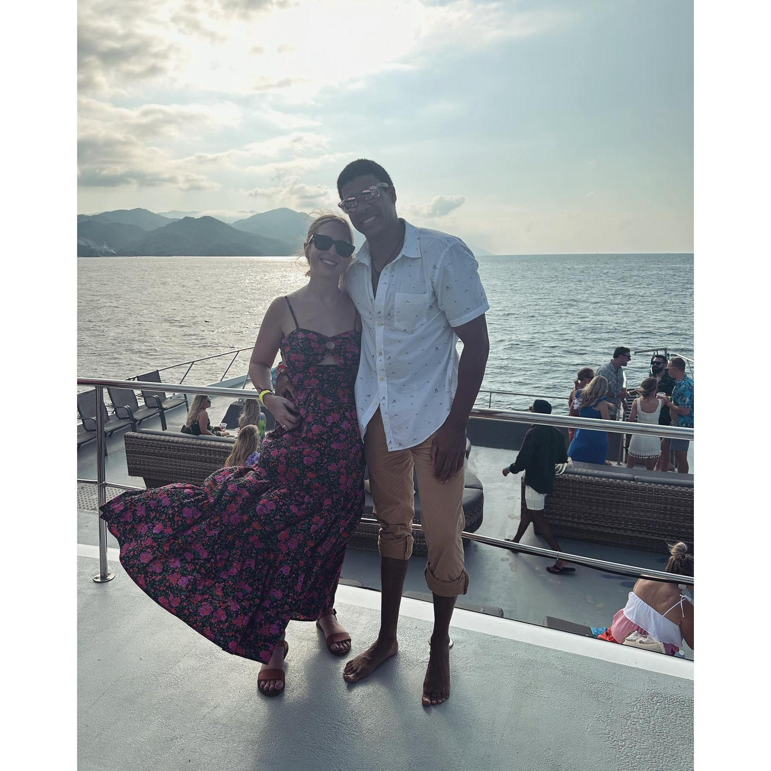 Cheers to many future sunset boat rides.
