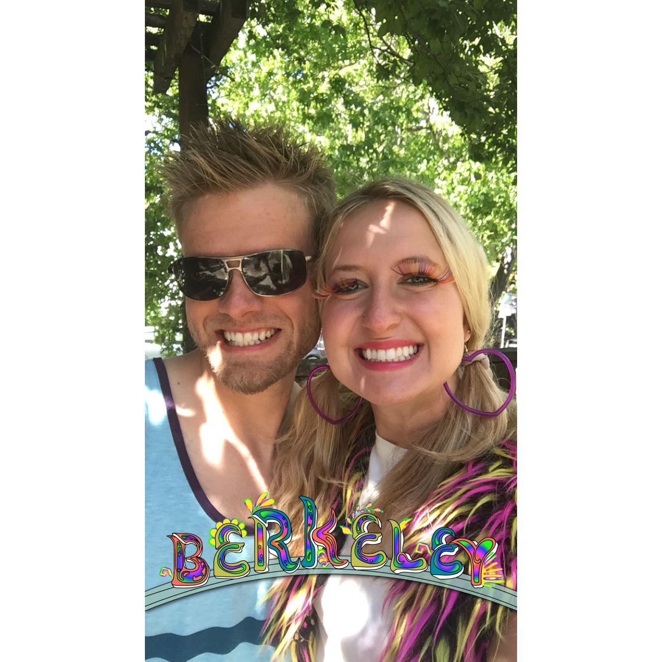 Our first year living together and embracing the hippie life in Berkeley, CA!