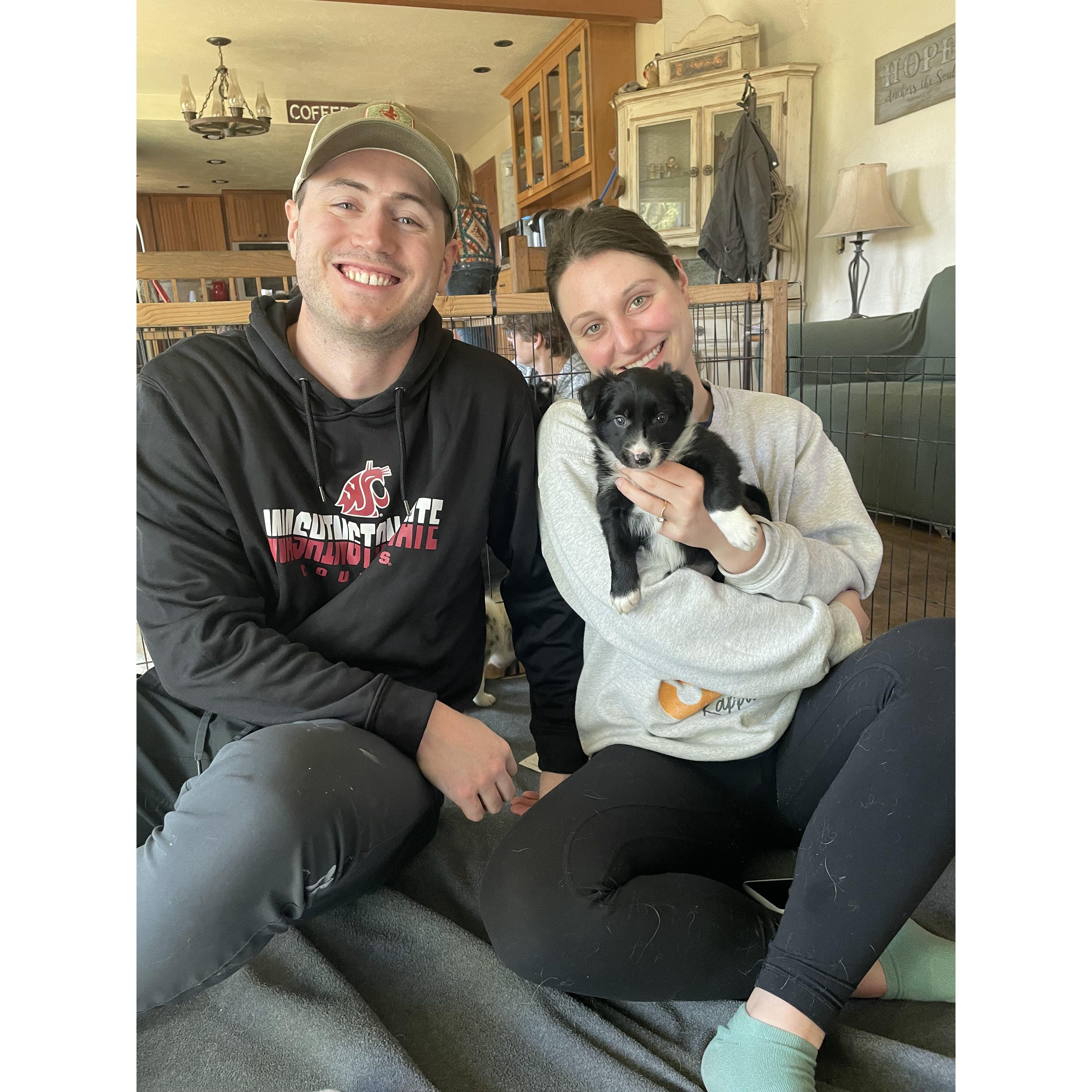 Welcoming the newest member of our family, Sadie Shoaf, into our lives.