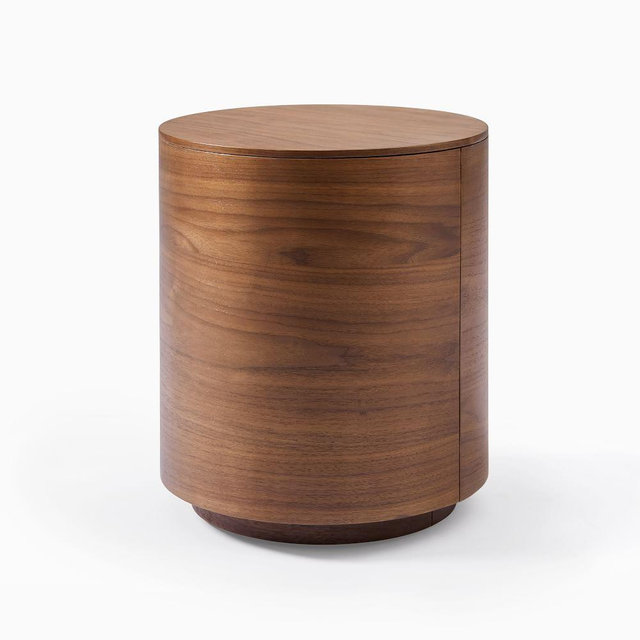 Volume 16.5" Side Table, Cool Walnut