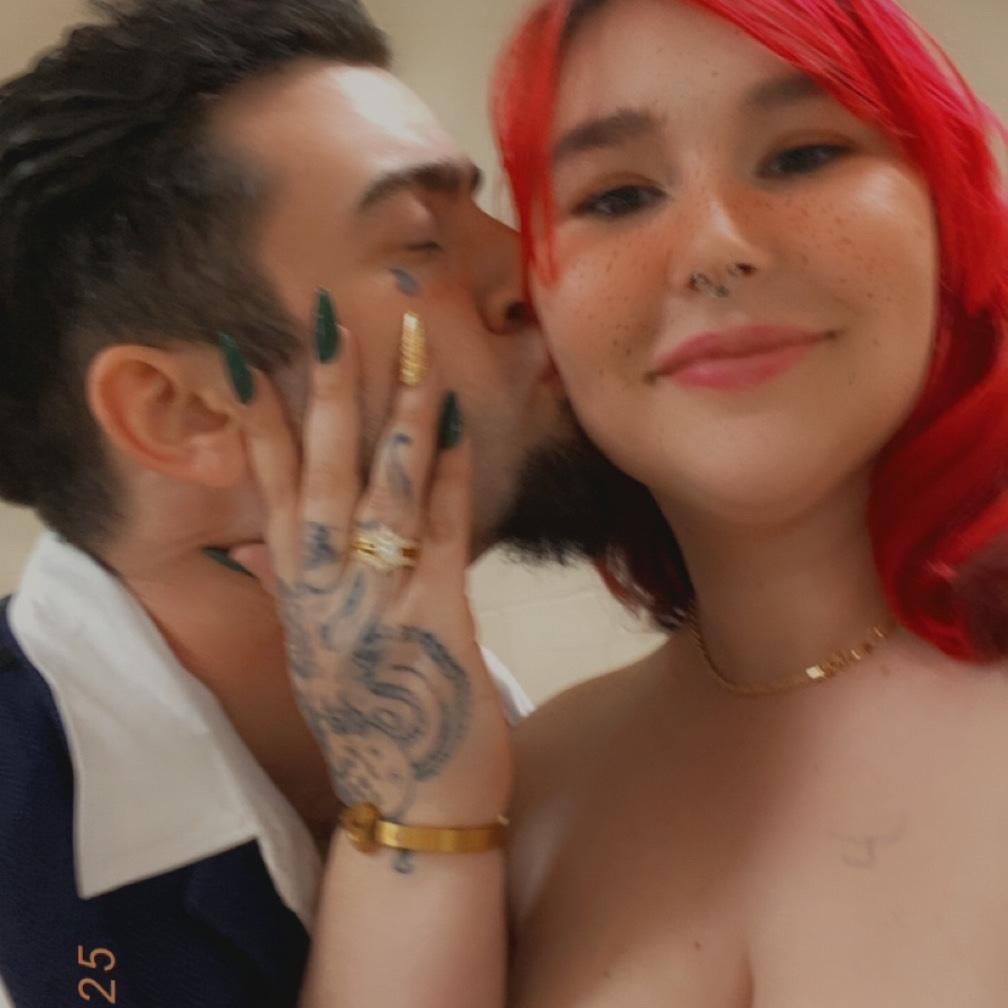 Our first time at a wedding together
