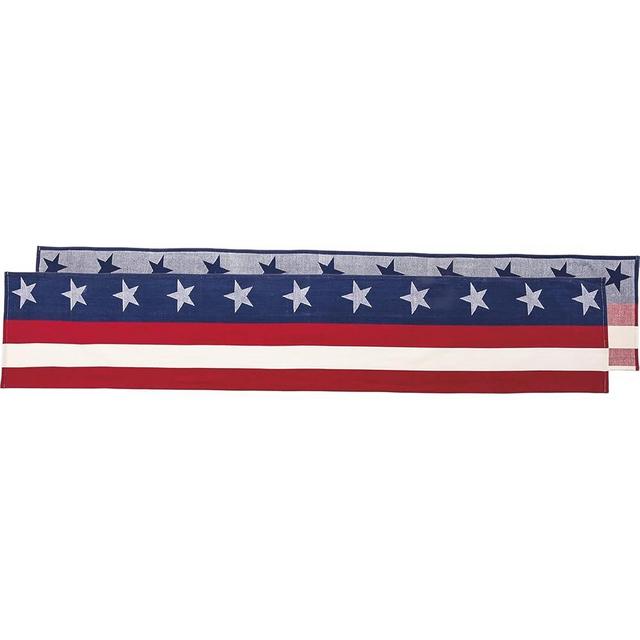 Primitives by Kathy Red, White, and Blue American Flag Table Runner