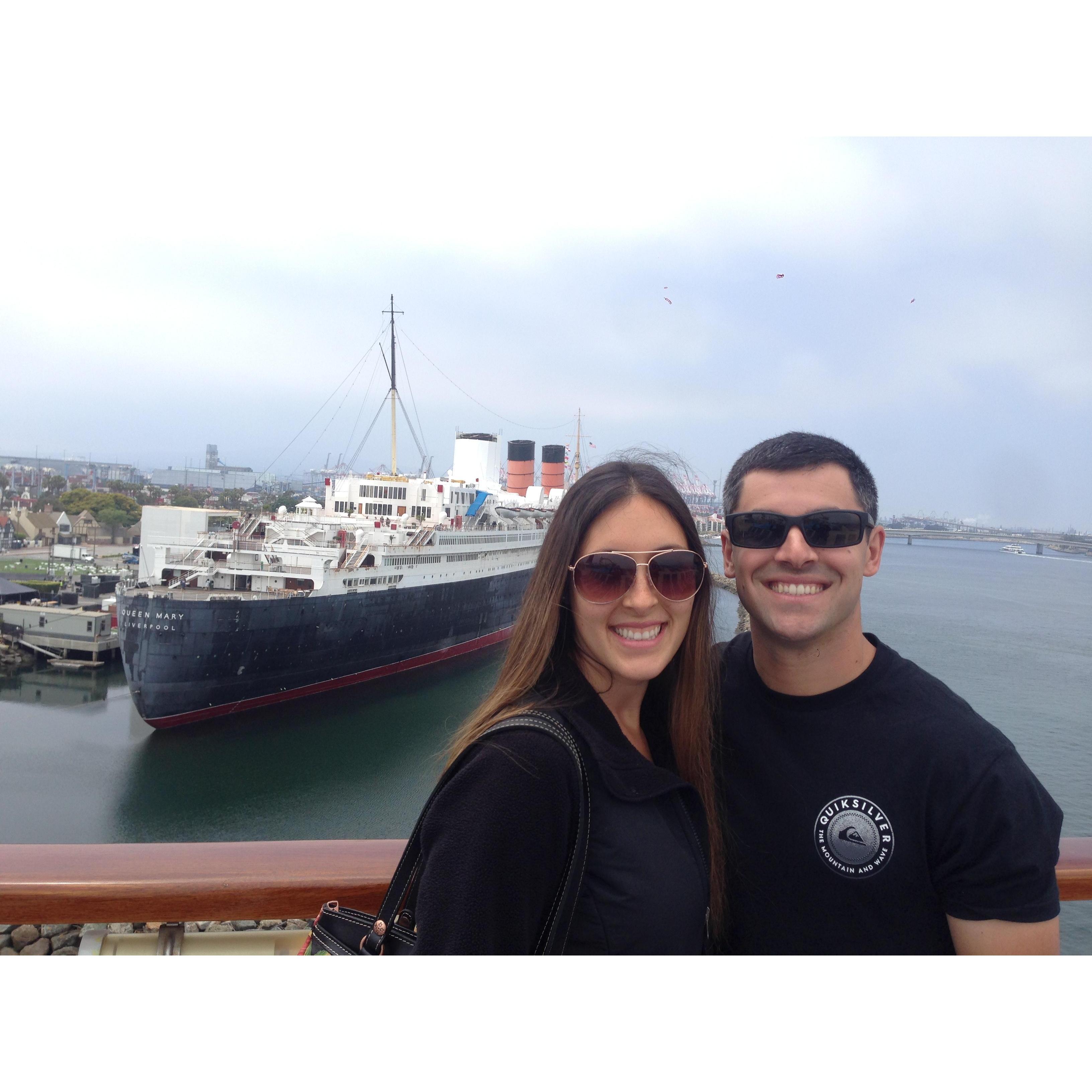 Queen Mary in the background