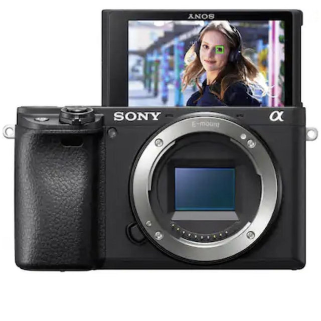 Sony - Alpha 6400 APS-C Mirrorless Camera 4K Video Camera (Body Only) - Black