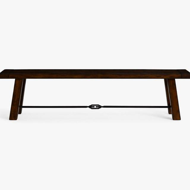 Benchwright Dining Bench, Rustic Mahogany, 74"L x 16"W