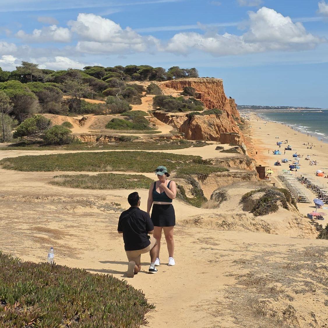 The proposal! August 31st, 2025 in Albufeira, Portugal