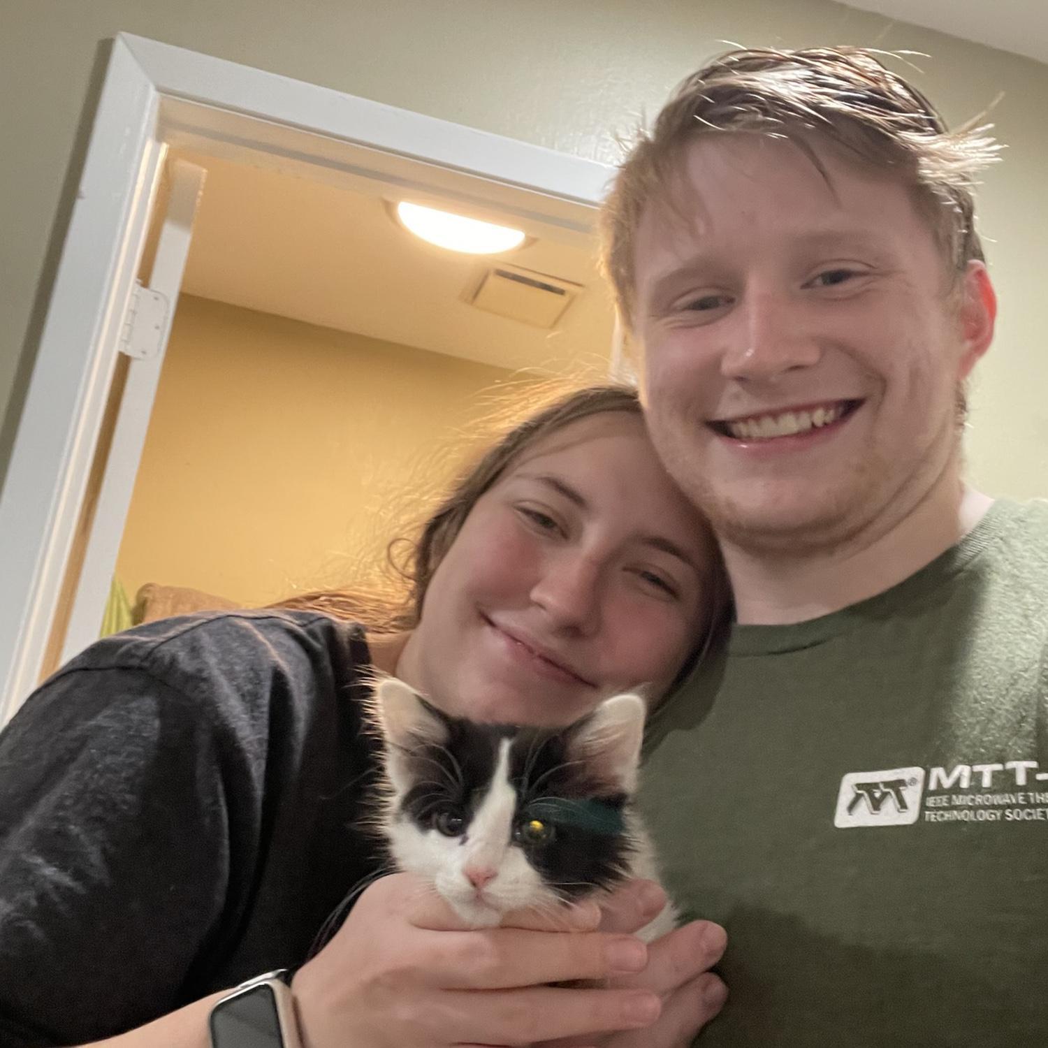 Our first kitten together! Mochi!