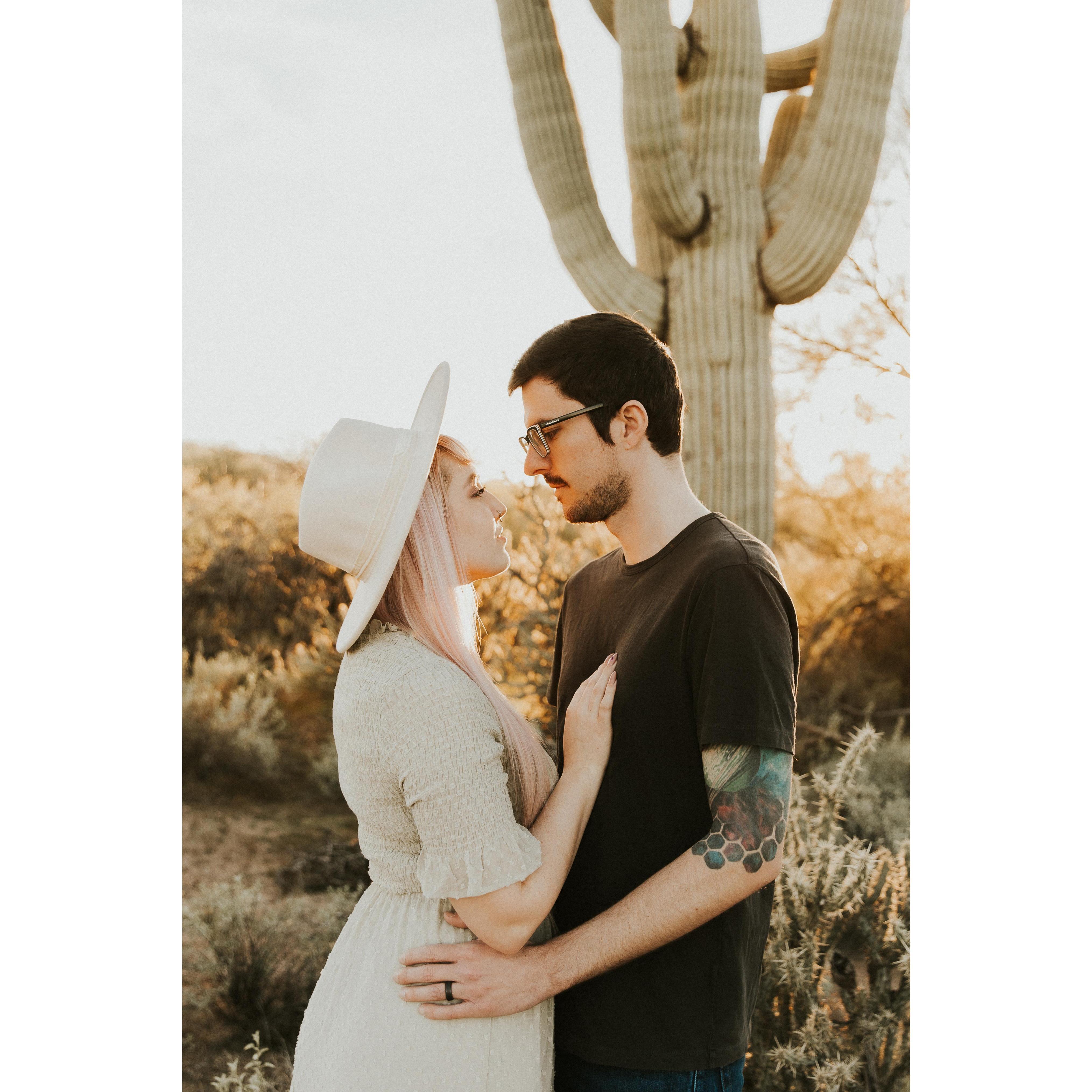 Engagement photos by Cactus & Vine