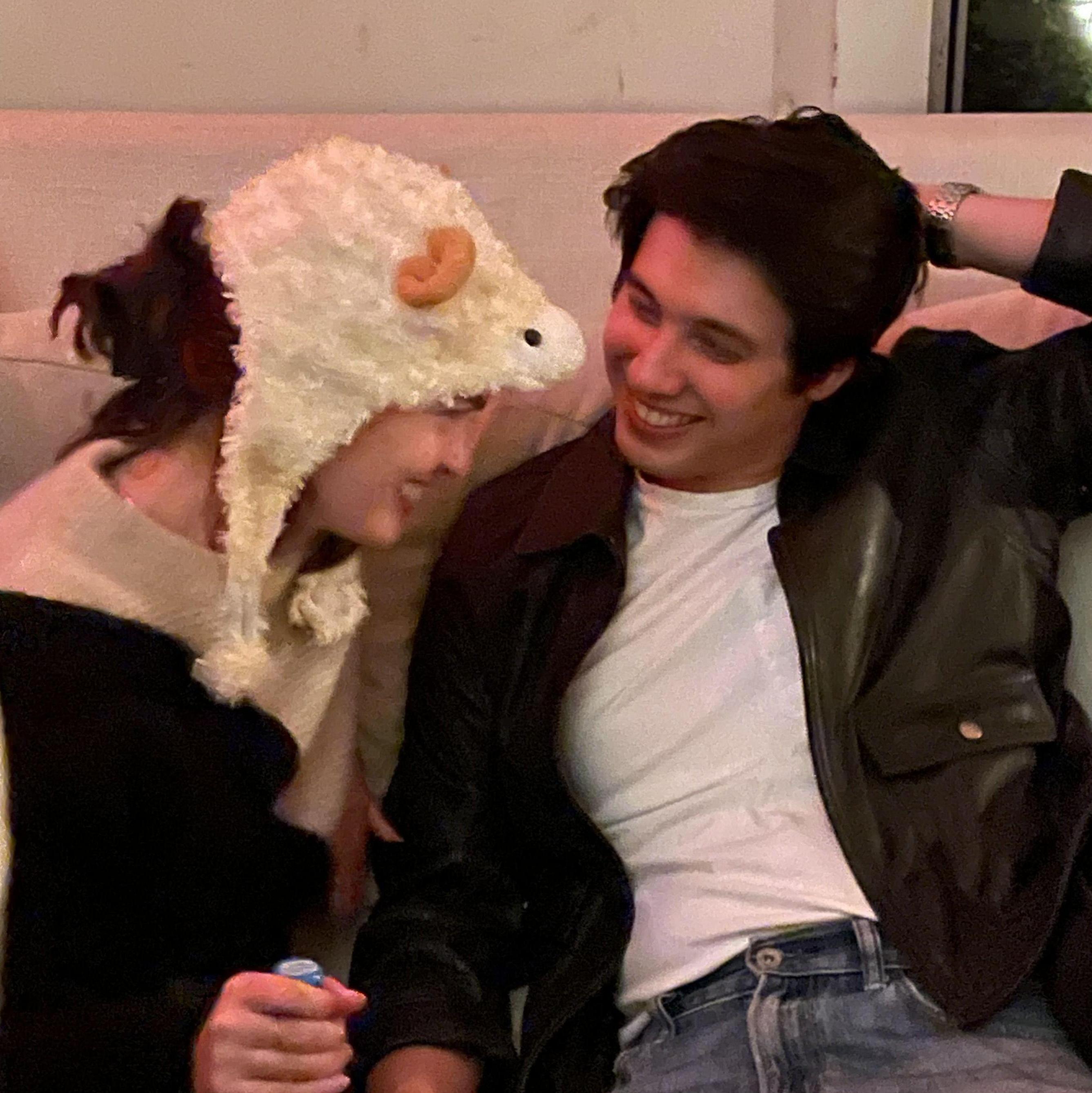 Halloween 2021 - a lamb and a greaser, perfect couple's costume?