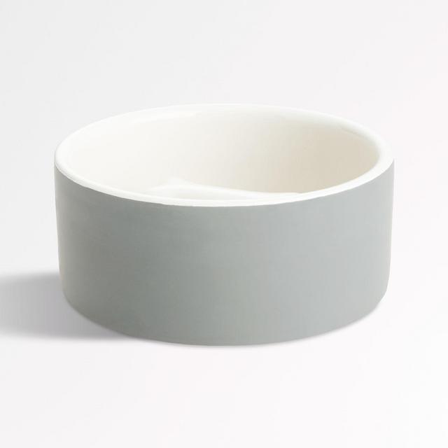 Medium Grey Slow Feed Dog Bowl