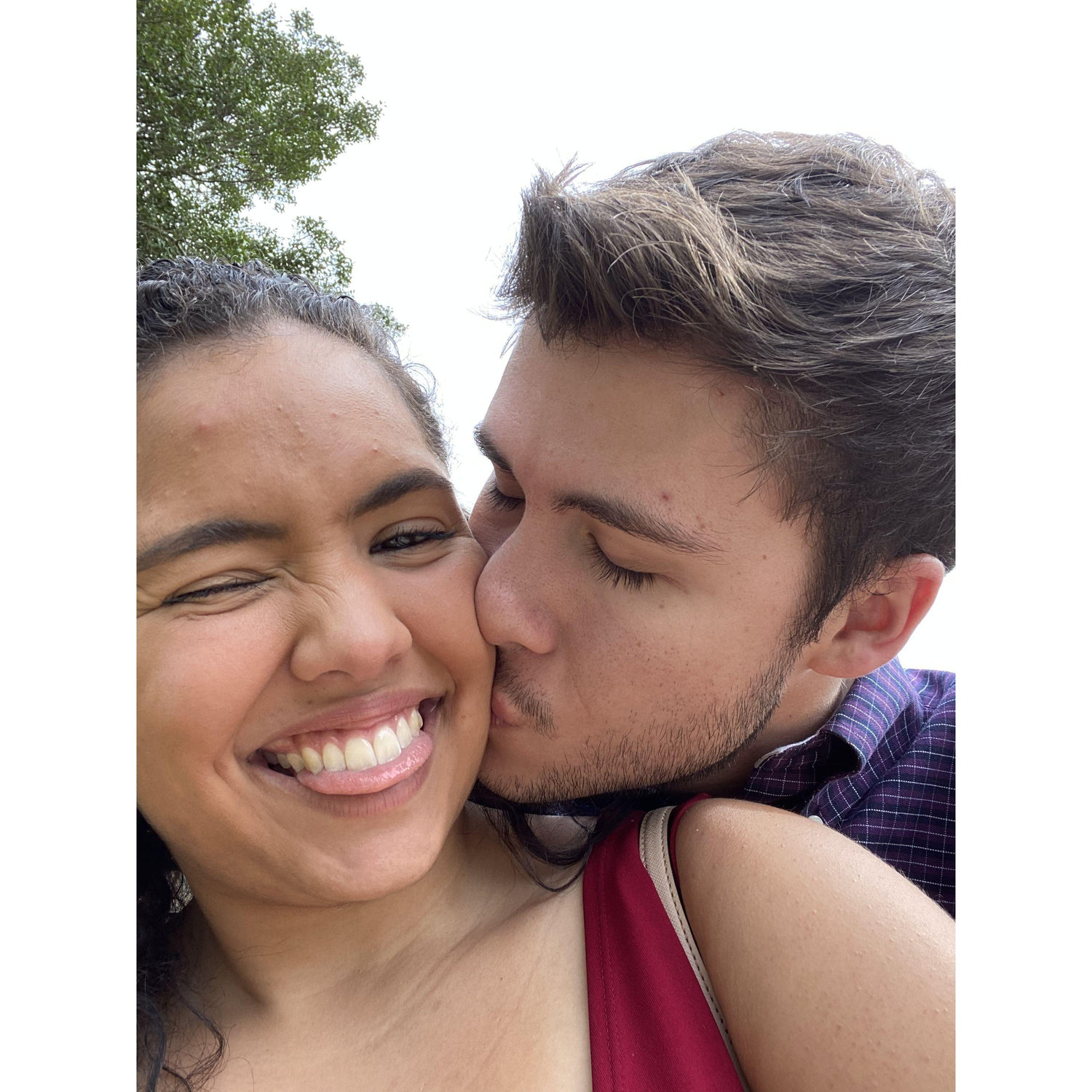 On our first date.
