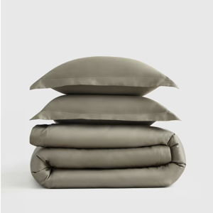 Signature Giza Cotton Sateen Duvet Cover Set - Dried Sage King/Cal King