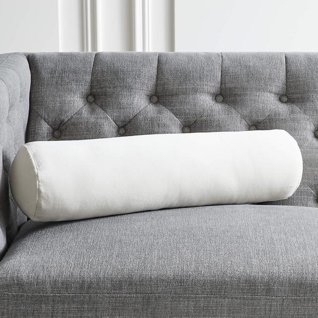 Bolster Velvet Ivory Pillow