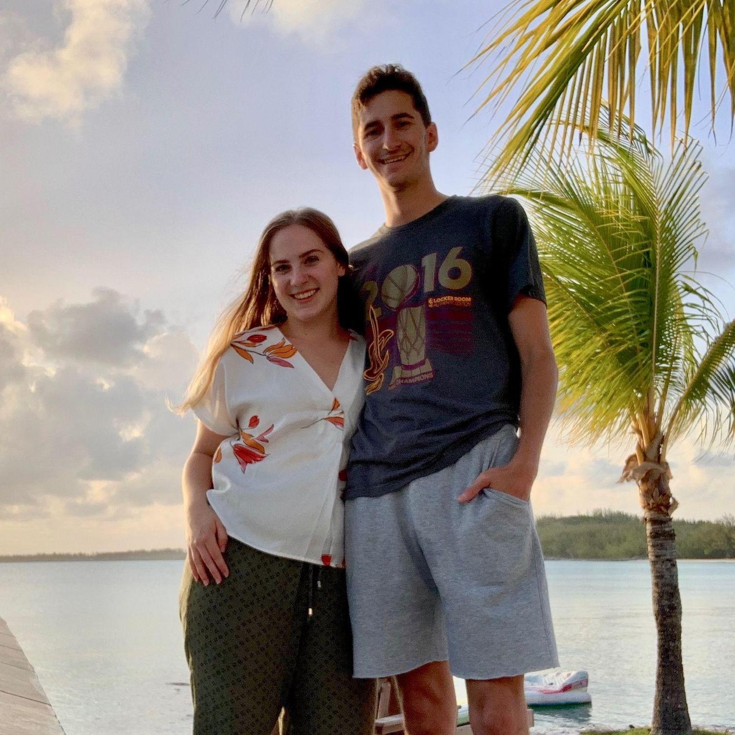 Matthew joined Liz and her extended family on a trip to a gorgeous villa in the Bahamas. He did not, however, join them when they got a flat tire in the middle of the Eleuthera highway.