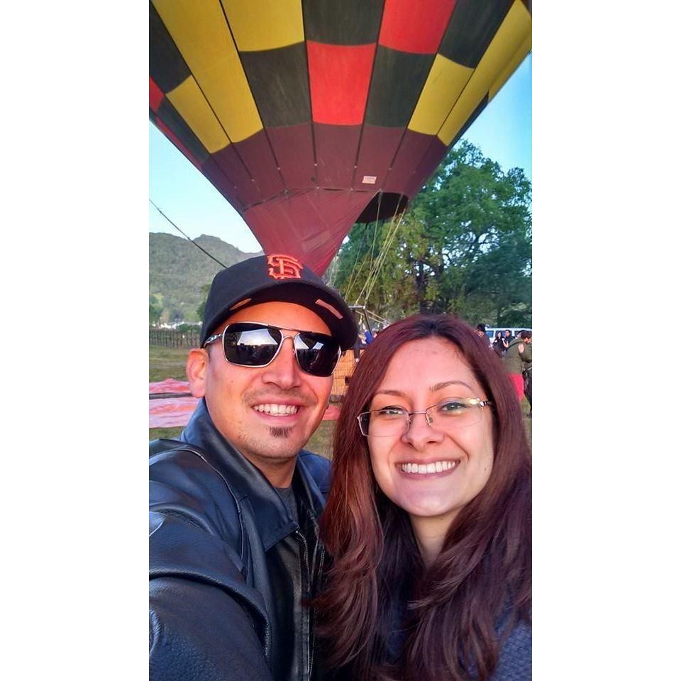 Joey took me on my first hot air balloon ride, for one of my birthdays!