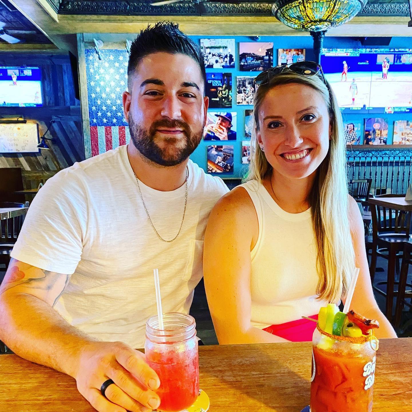 Coordinating drinks and shirts