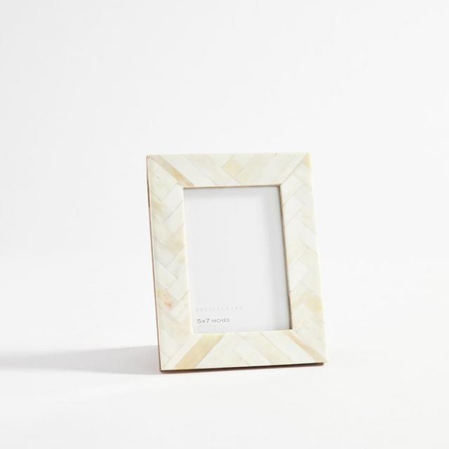 Nadia Bone Frames, 5"x7" Overall - Ivory