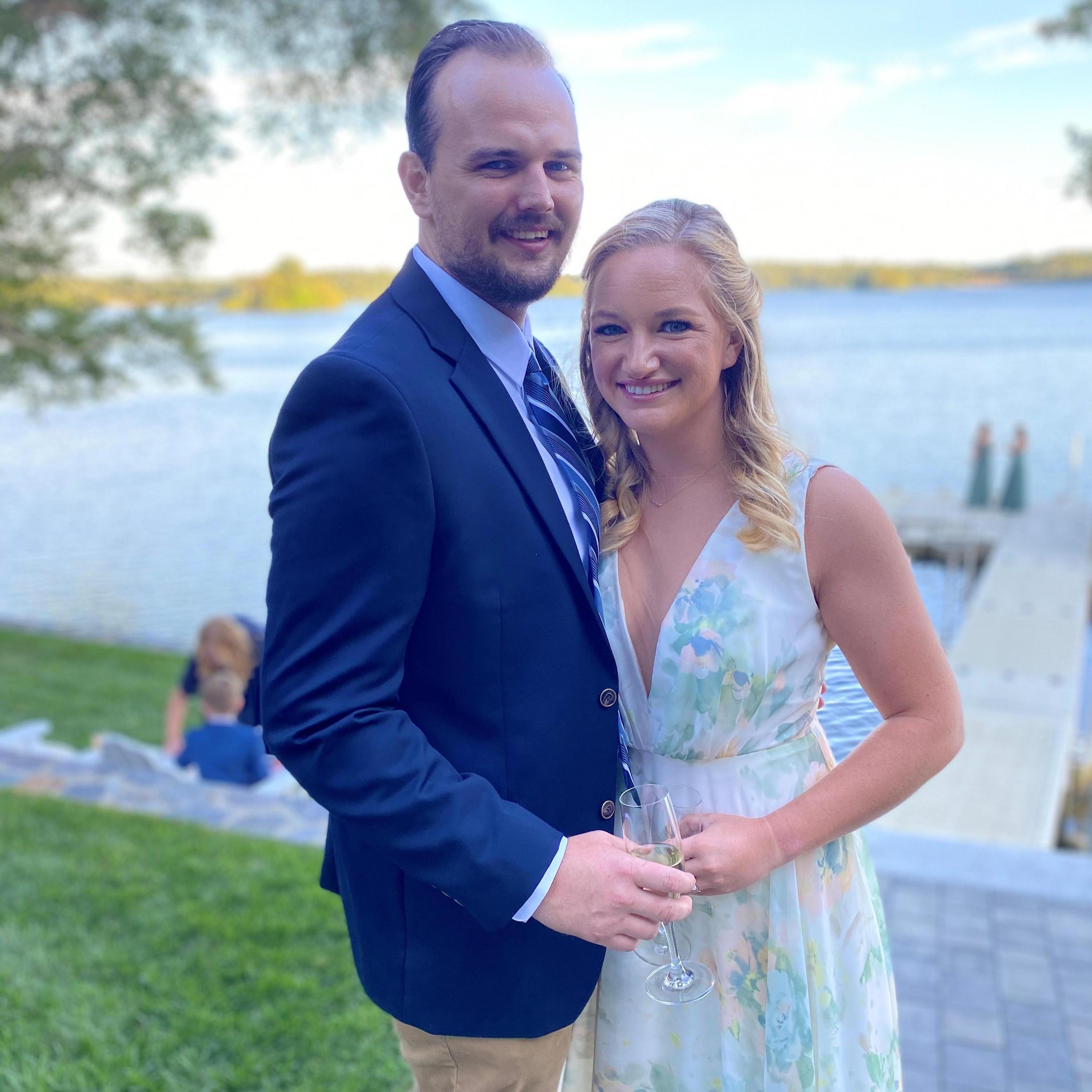 At maid of honor Whitney's wedding September 2020
