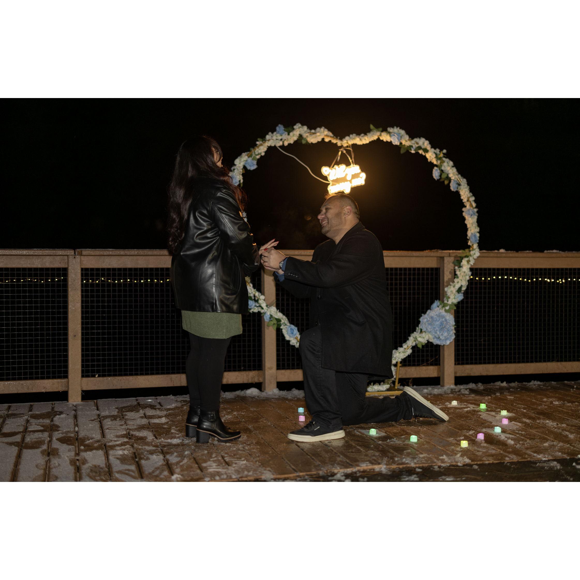 She said yes!