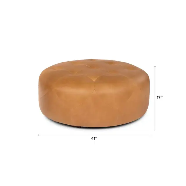 Upholstered in full-aniline Italian-tanned leather