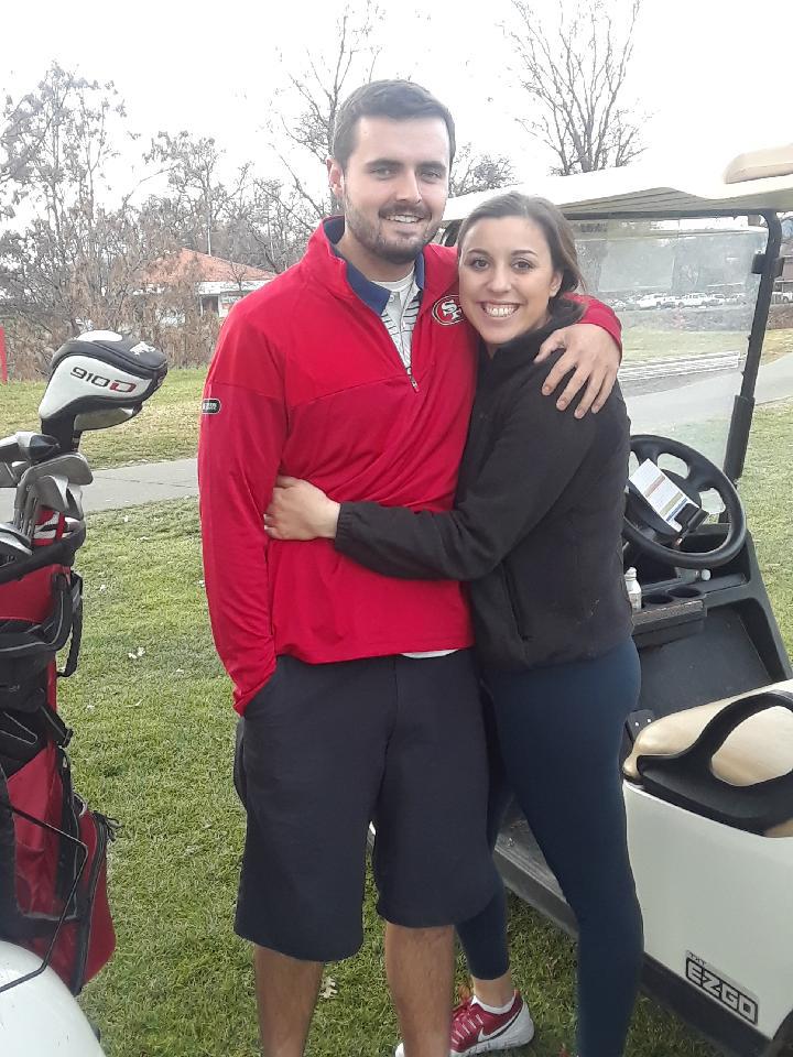 Our first time golfing together in Hidden Valley in 2017