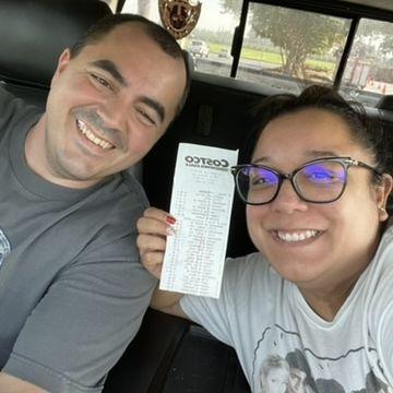 Our first Costco run after moving into our house together!