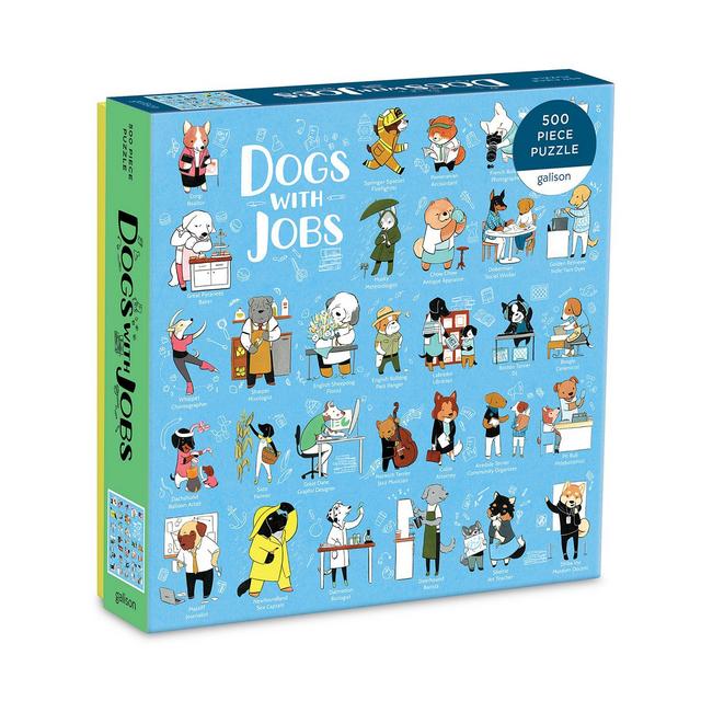 Chronicle Books Dogs With Jobs 500 Piece Puzzle