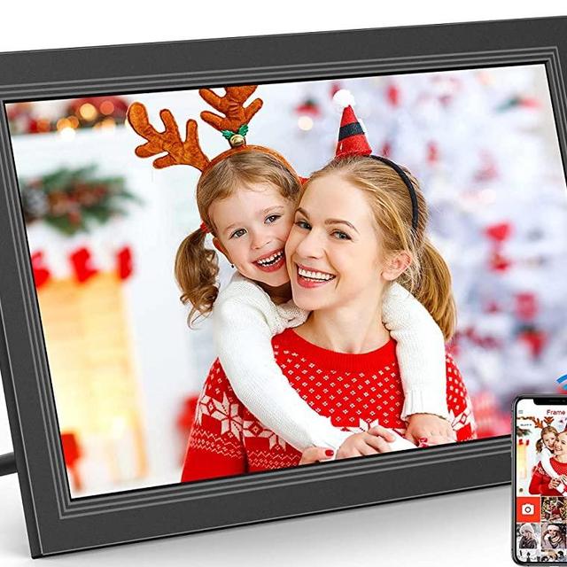 15.6inch Digital Picture Frame- large Digital Photo Frame With1920*1080 IPS Touch Screen Full HD Disply,Built-in large Storage,Wall-Mounted,WiFi Smart Frame Share Photos and Videos via Free FRAMEO App