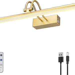 16" Gold Wireless Light for Paintings