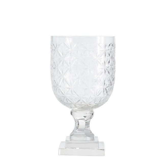 Ml Ava Vase, Clear Cut Glass, Small 9"