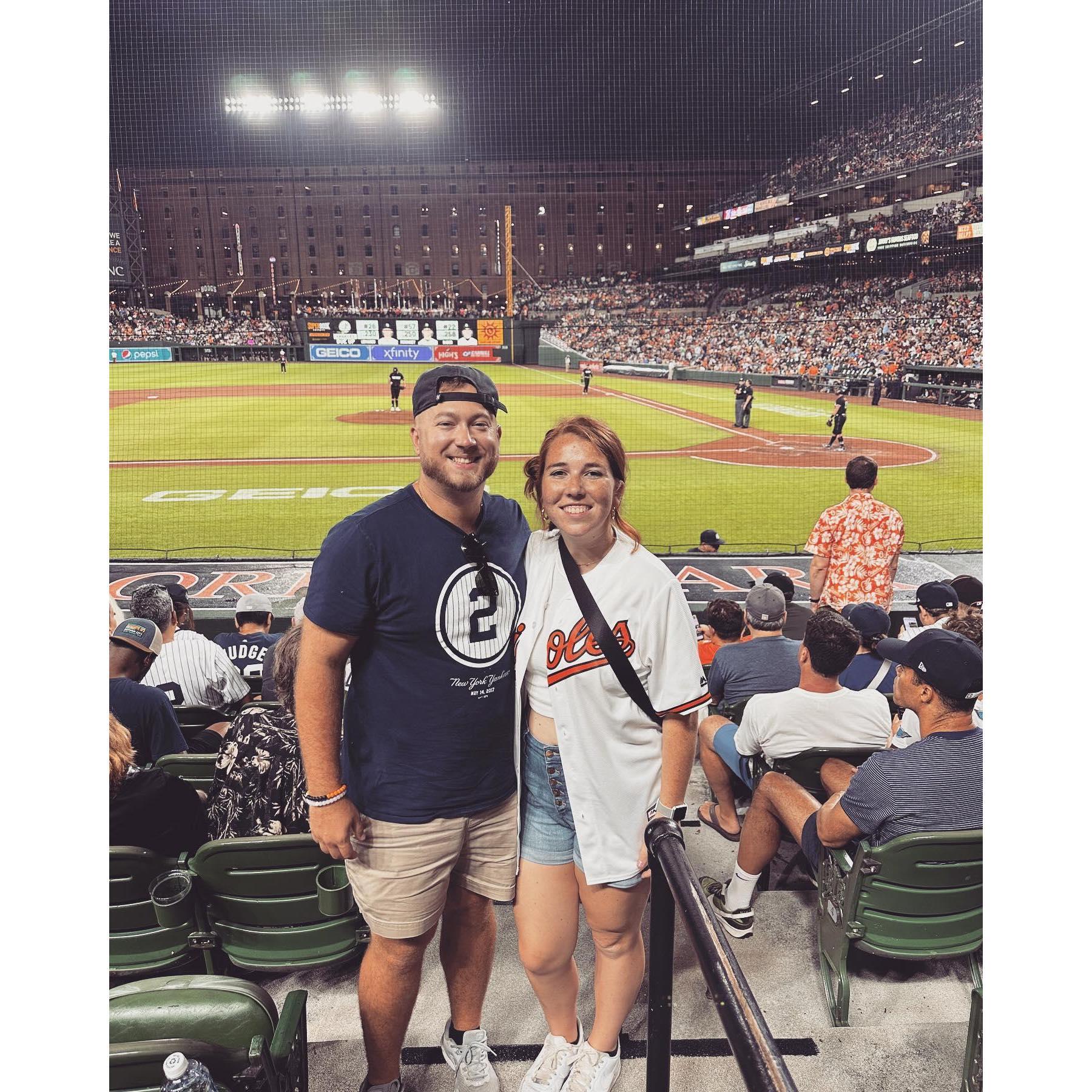 Ellie has gotten more into baseball since she started dated Alex. They do have a difference of opinion when it comes to what MLB team to root for!